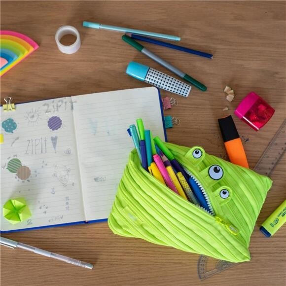 Monster Large Pencil Case for Boys, Cute Zipper Pouch for Kids Girls and - Picture 6 of 7